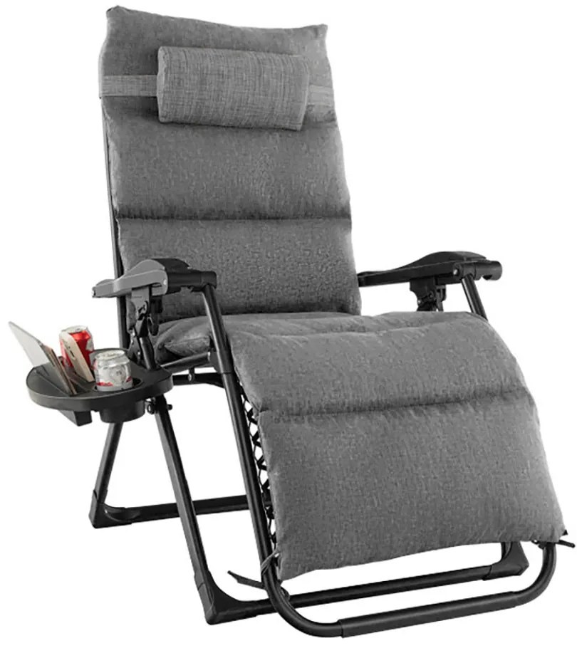 Párnázott zéró gravitáció szék, több színben-szürke