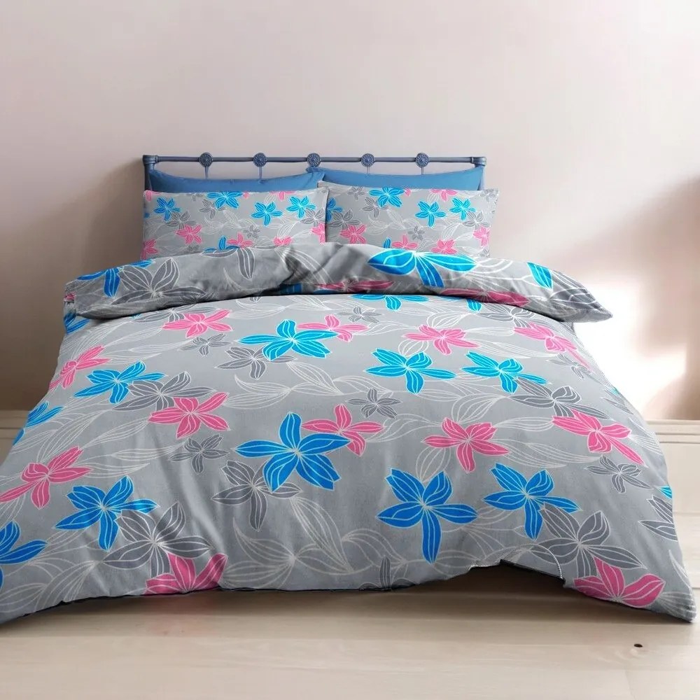 Krepp ágynemű Homa LOREA FLOWER 2 részes 140x200 cm