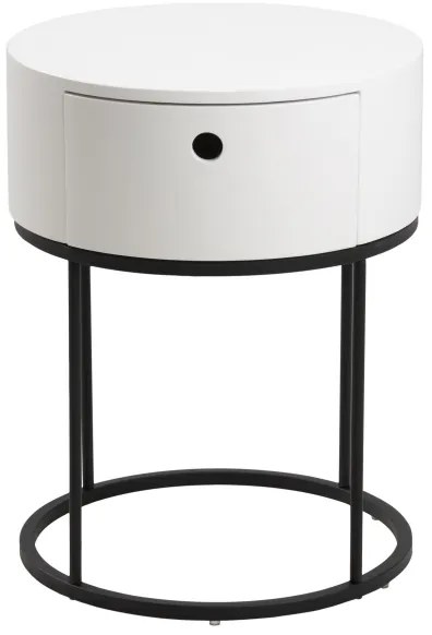 Fehér COLUM éjjeli szekrény