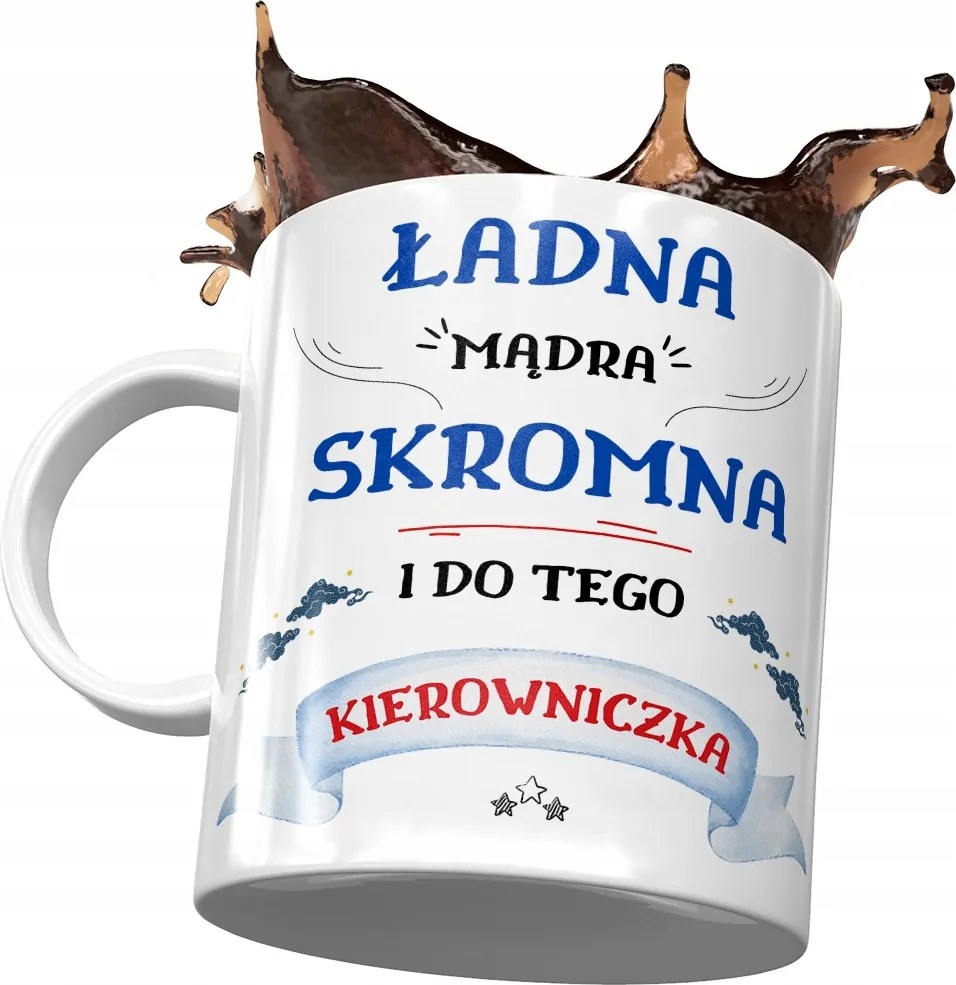 Bögre A Vezetőnek Csinos Okos Szerény Ajándék Nyomtatott Fotóval