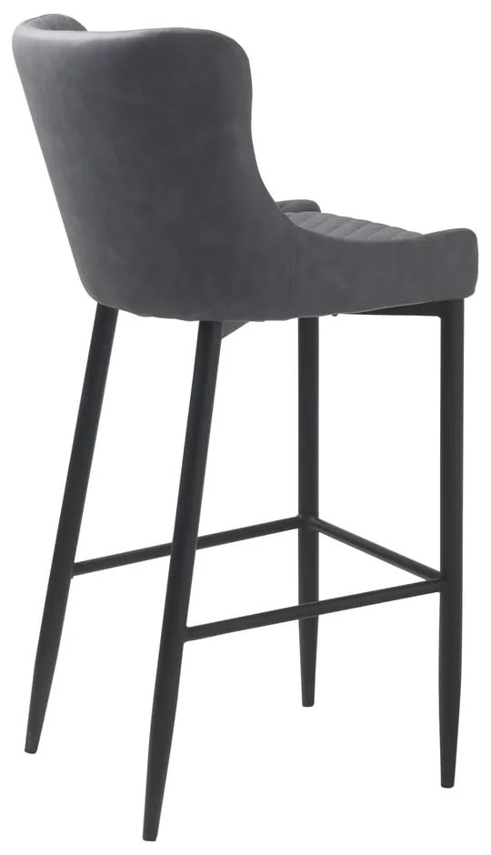Szürke bőrutánzat bárszék (ülésmagasság 77 cm) Ottowa – Unique Furniture