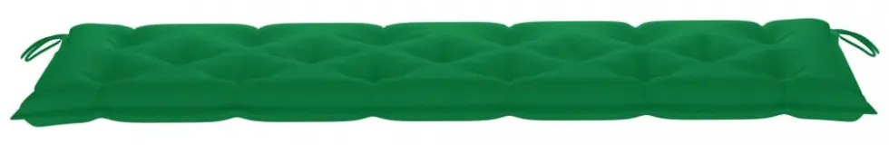 zöld oxford szövet kerti padpárna 180 x 50 x 7 cm