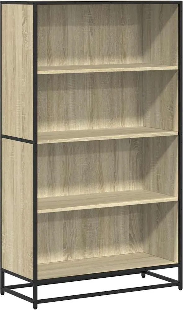 vidaXL sonoma tölgy színű szerelt fa könyvespolc 80,5 x 35 x 139 cm