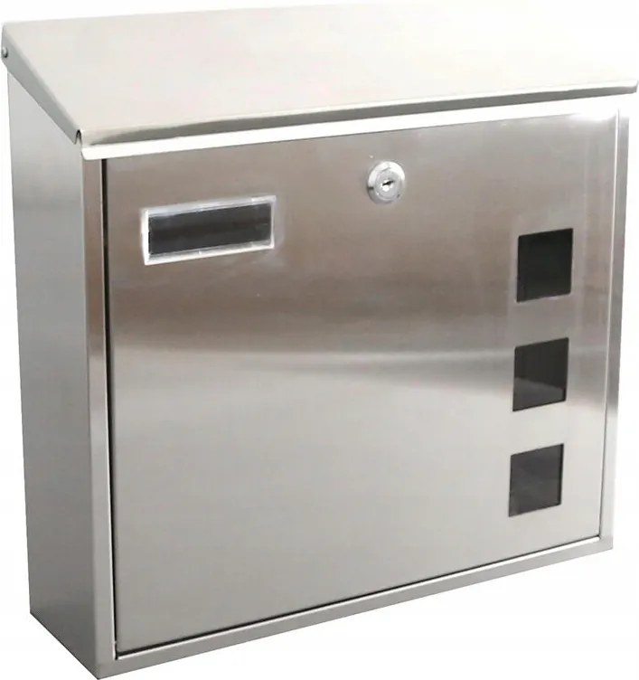postaláda 350x330x110 mm rozsdamentes acél