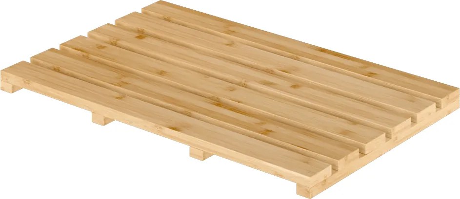 Csúszásgátló szőnyeg a fürdőszobába, természetes lakkozott bambusz, KLERA