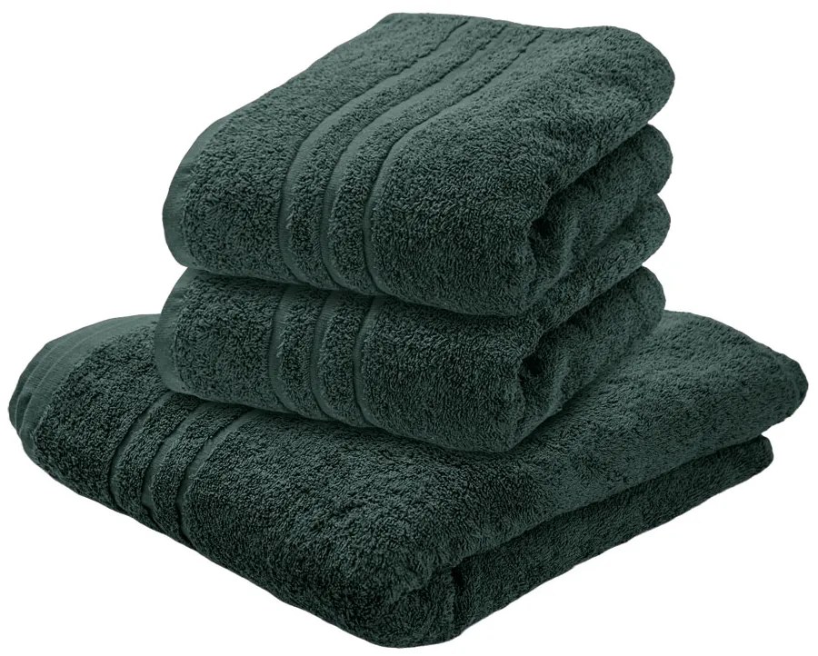 Comfort fürdőlepedő 70 x 140 cm sötétzöld, 100% pamut