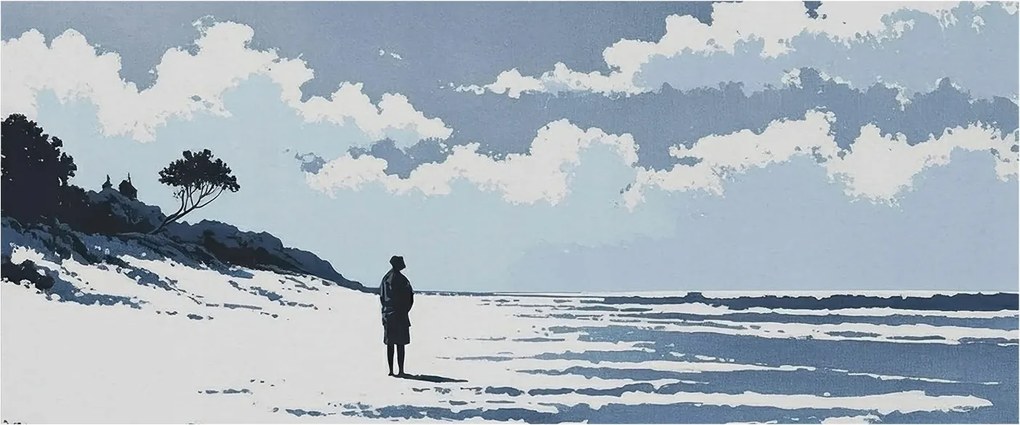 Flizelin tapéta Flizelin Fali Prémium Strand csend 250x104 Ragasztó