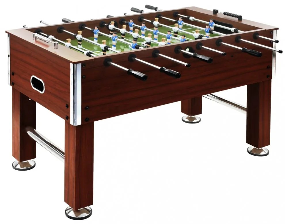 barna acél csocsóasztal 140 x 74,5 x 87,5 cm