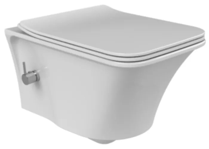 CeraStyle IBIZA fali WC - BEÉPÍTETT bidé funkcióval - rimless - perem nélküli