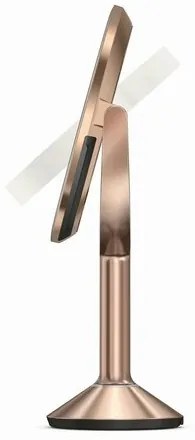 Simplehuman Sensor TRIO kozmetikai LED tükör, 1x/5x/10 nagyítás, rose gold