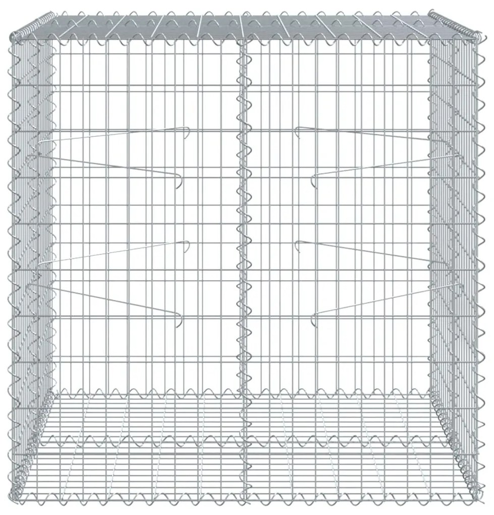 horganyzott vas gabion kosár fedéllel 100 x 100 x 100 cm