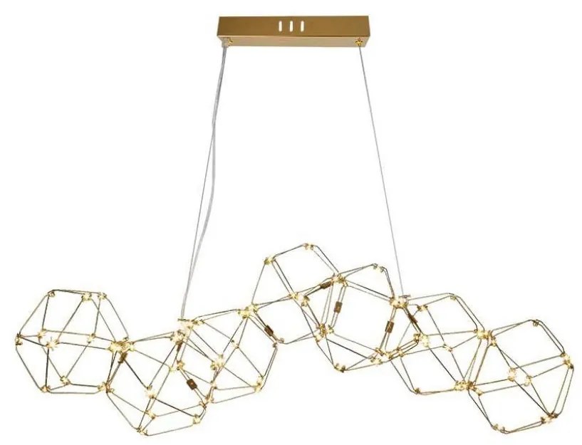 LED Csillár zsinóron LED/28W/230V 3000K arany