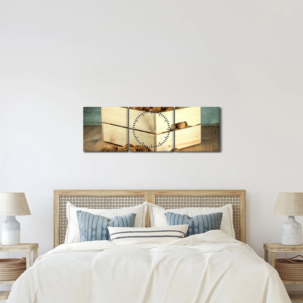Kép - Őszi csendélet dióval (órával) (90x30 cm)
