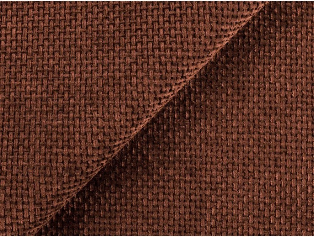 Terrakotta színű zsenília sarokkanapé Lani – Makamii