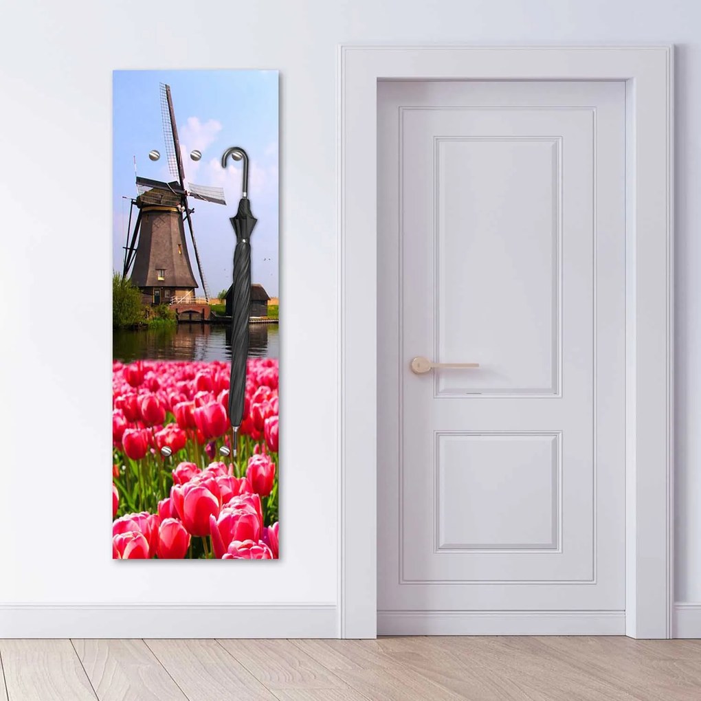 Gario Fali fogas Szélmalom és virágok Méret: 40 x 118 cm