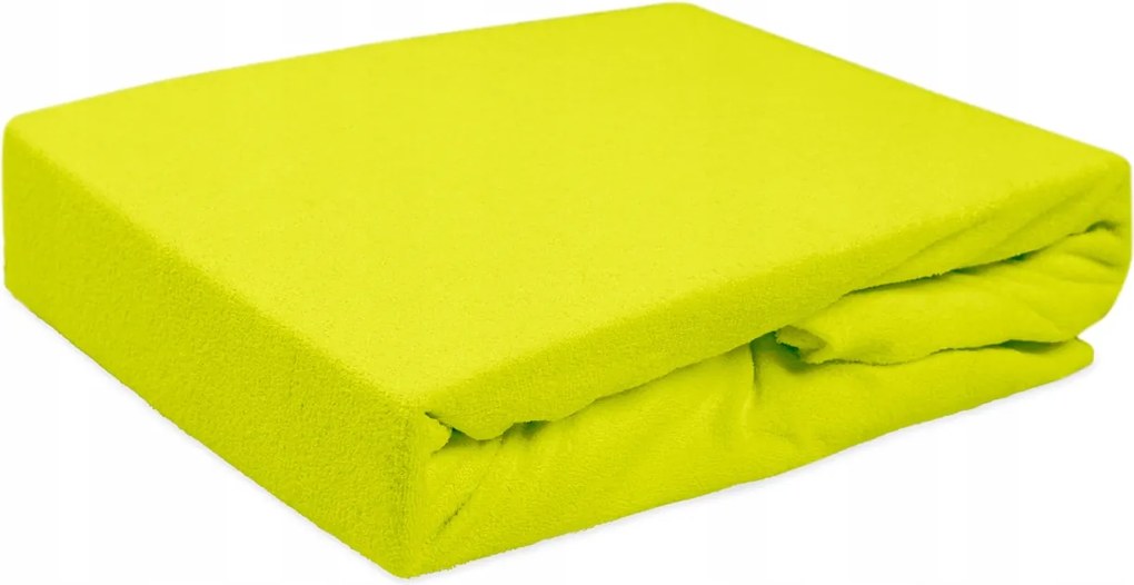 Gumis frottír lepedő 60x120 lime