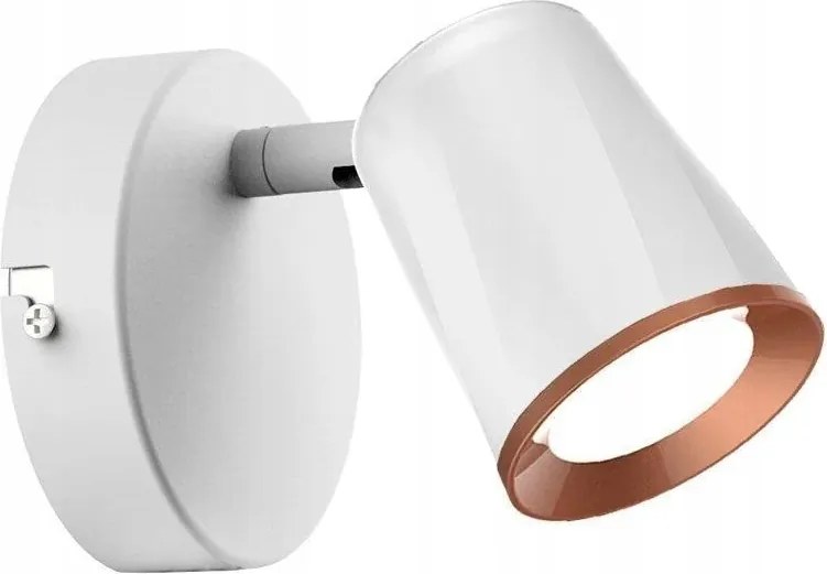 LED-es fali lámpa fehér réz nappali hálószobába 3000K V-tac