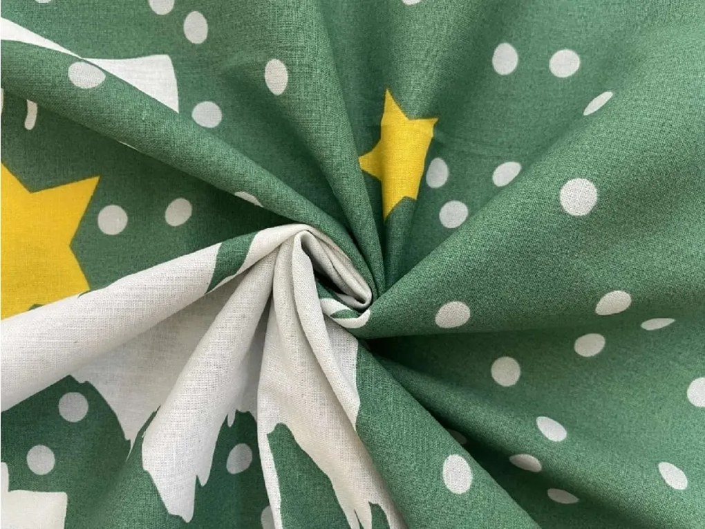 Pamut ágynemű EVERGREEN DREAMS zöld Ágyneműhuzat mérete: 70 x 90 cm | 140 x 200 cm