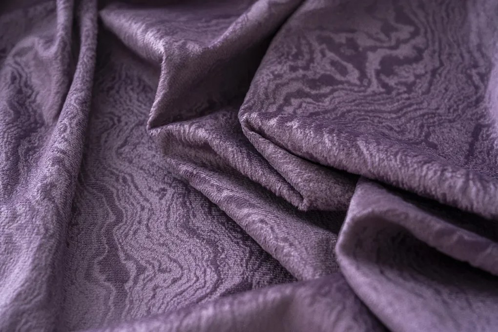 Sötétítő függöny DUNES VELVET 140x250 cm, lila Felfüggesztés: Hullámos sínszalag