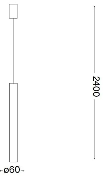Ideal Lux - LOOK LED kábeles csillár 1xGU10/7W/230V CRI 90, átm. 6 cm, rézszínű