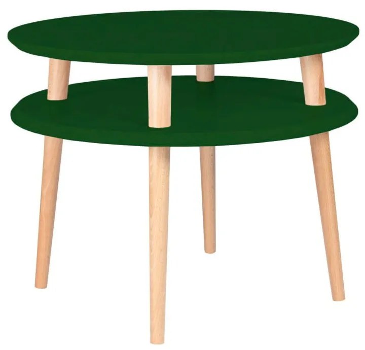 Ufo sötétzöld dohányzóasztal, ⌀ 57 cm - Ragaba