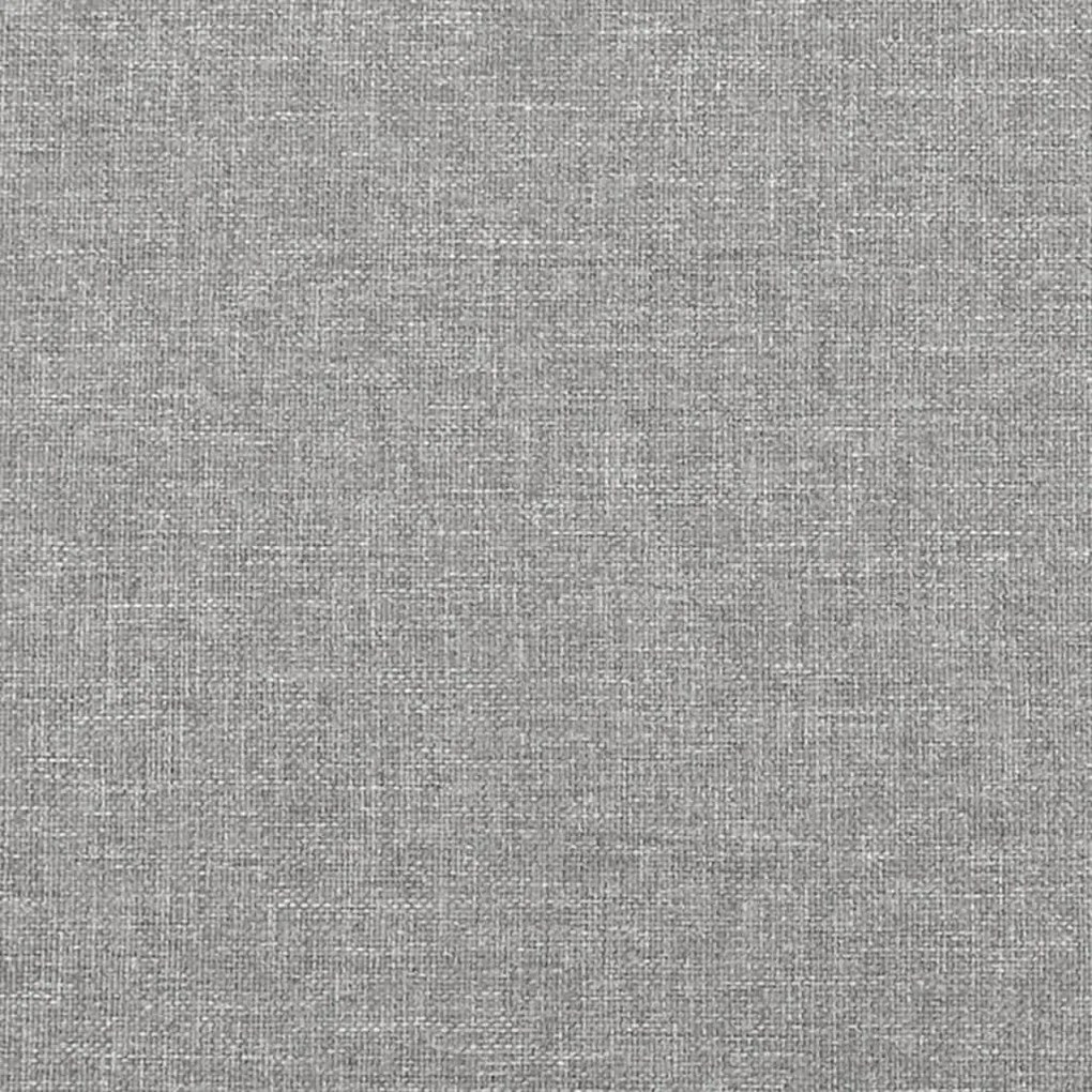 2 db világosszürke szövet fejtámla 90x7x78/88 cm