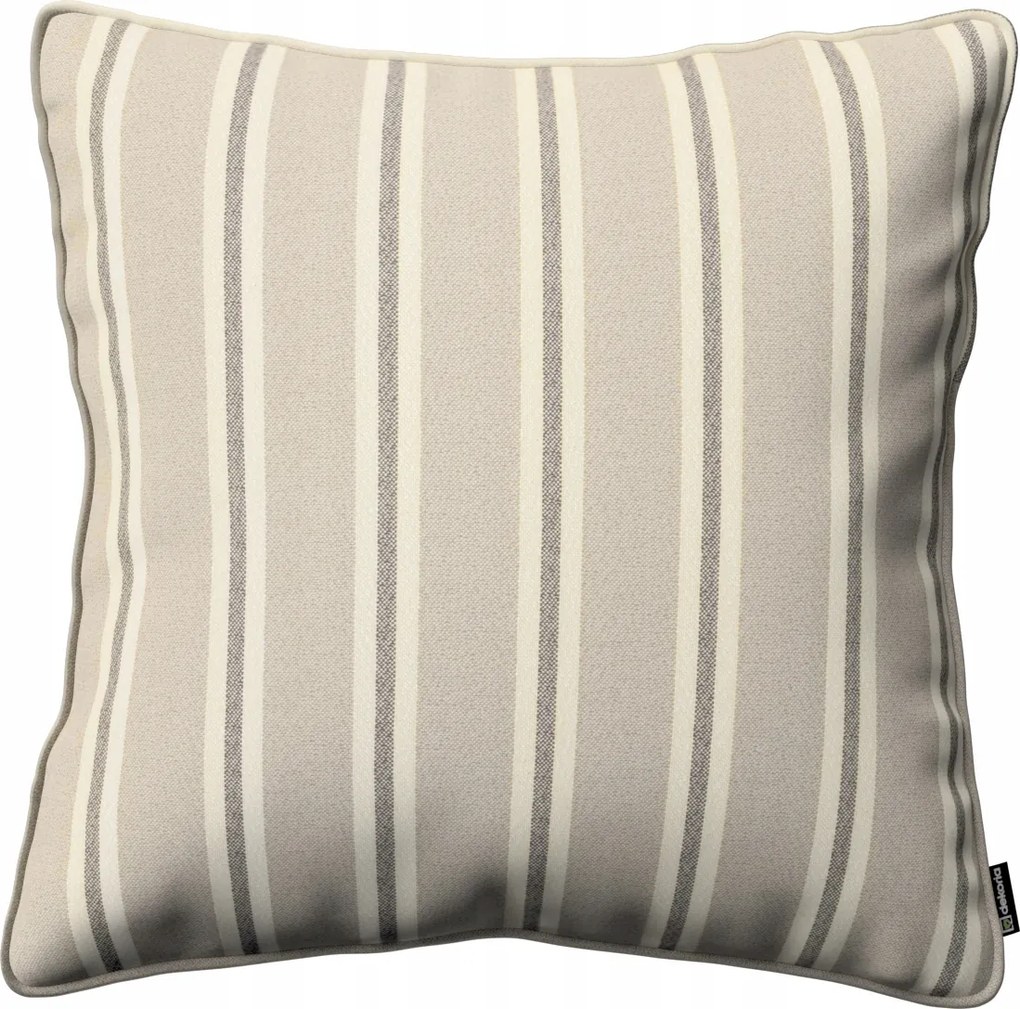 Párnahuzat 60x60 bézs-barna csíkos