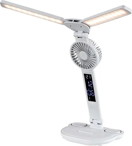Rabalux 74030 - NOVILO LED dimmelhető asztali lámpa ventilátorral LED/7W/5V