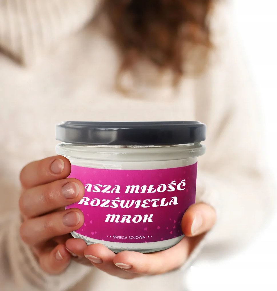 Szója Illatgyertya 150ML Ajándék Neki Szerelmes Ifjú Párnak