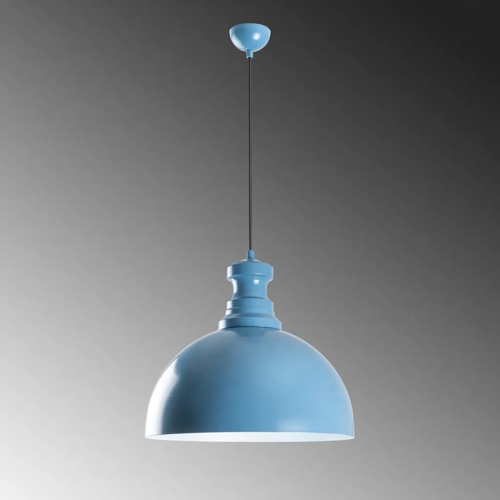 Kure fém függőlámpa, világoskék, Ø40 cm