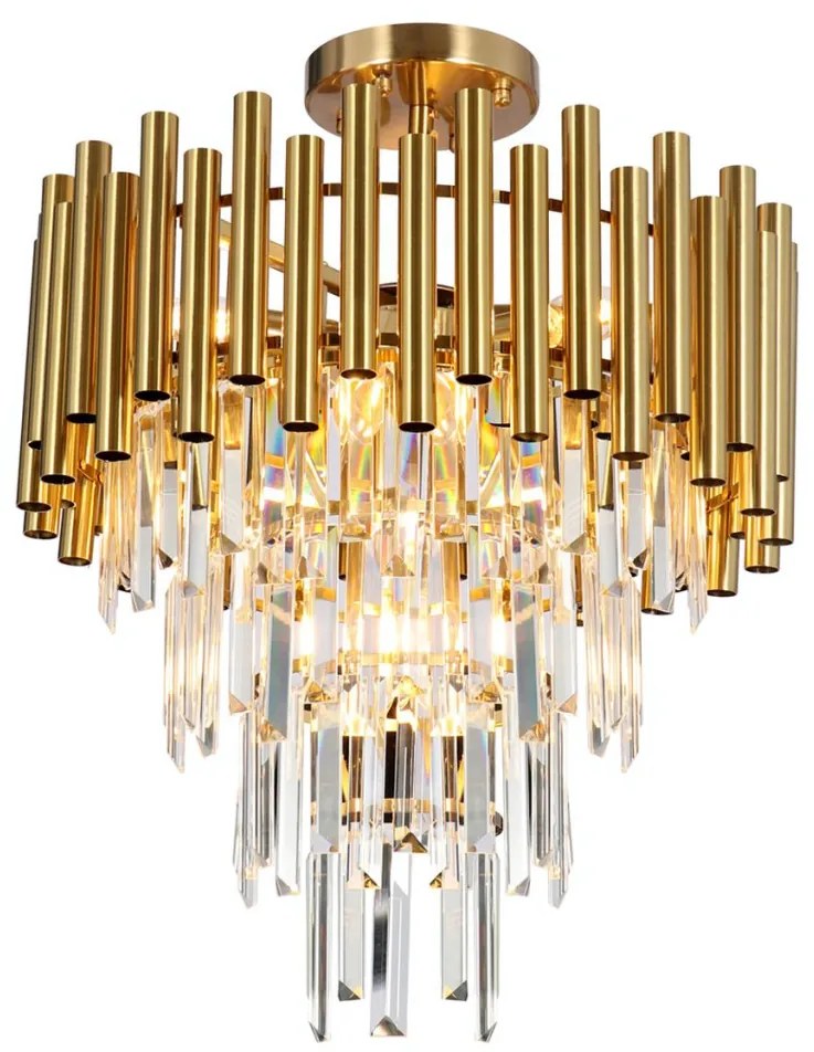 MILAGRO ML8806 MADISON Kristály Mennyezeti Lámpa Arany E14 IP20