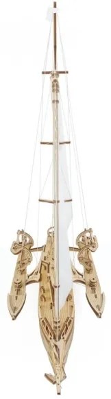 Ugears - 3D fa mechanikus puzzle Vitorlás Merihobus trimarán
