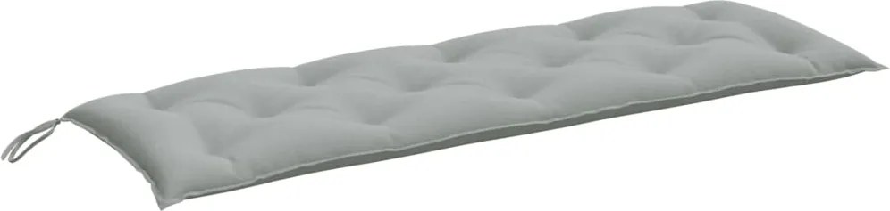 vidaXL melange világosszürke szövet kerti padpárna 150 x 50 x 7 cm