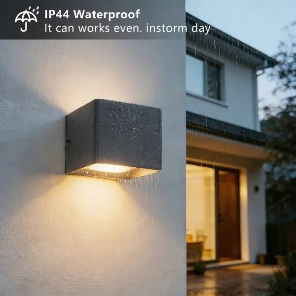 Brilagi - LED kültéri fali lámpa DONNANI LED/5W/230V 10 cm antracit IP44