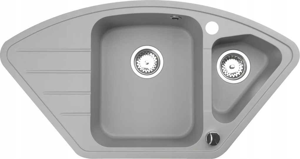 Gránit Mosogató Merkúr sarok mosogató másfélkamrás sarok