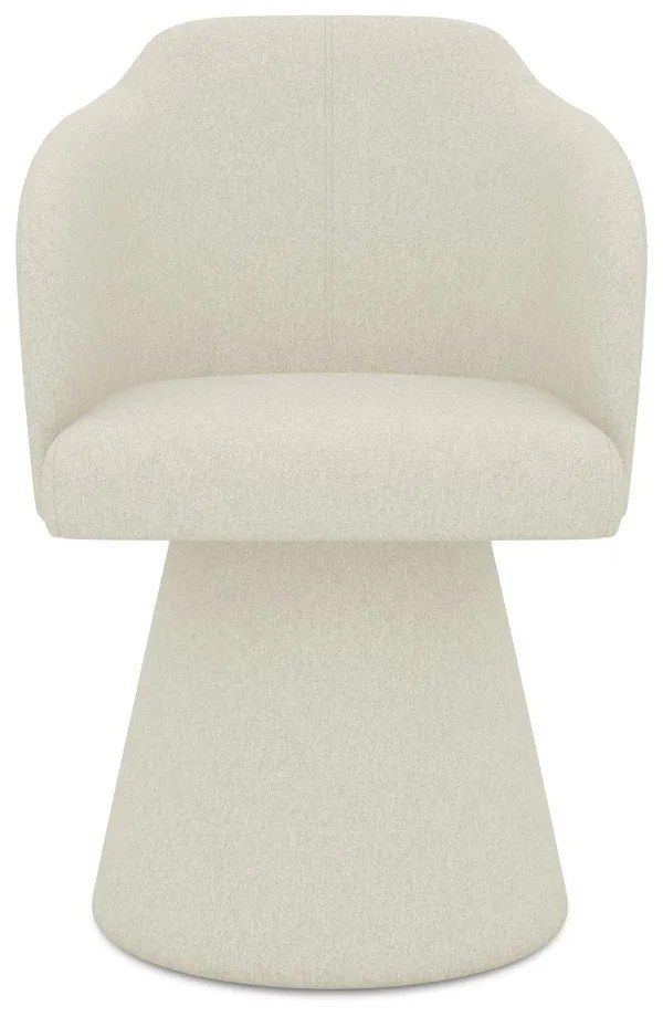 Krémszínű kárpitozott étkezőfotel Kanoa – Makamii