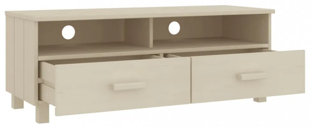HAMAR mézbarna tömör fenyőfa TV-szekrény 106 x 40 x 40 cm