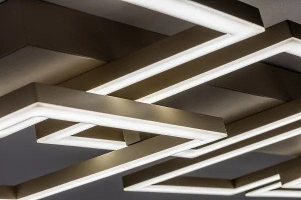 Rabalux 71500 - LED dimmelhető mennyezeti lámpa FATMA 40W/230V 3000-6500K 33x100 cm bézs+távirányító