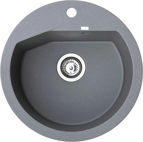 Vesta Metalac 372998 Gránit Mosogatótálca - Extra mély, Egymedencés, Kerek, Grafit
