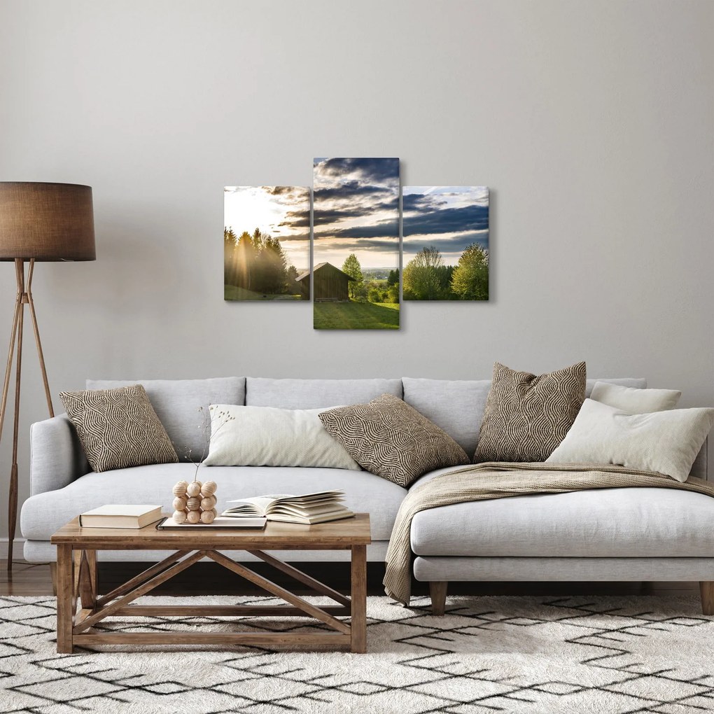 Erdei kunyhó képe (90x60 cm)