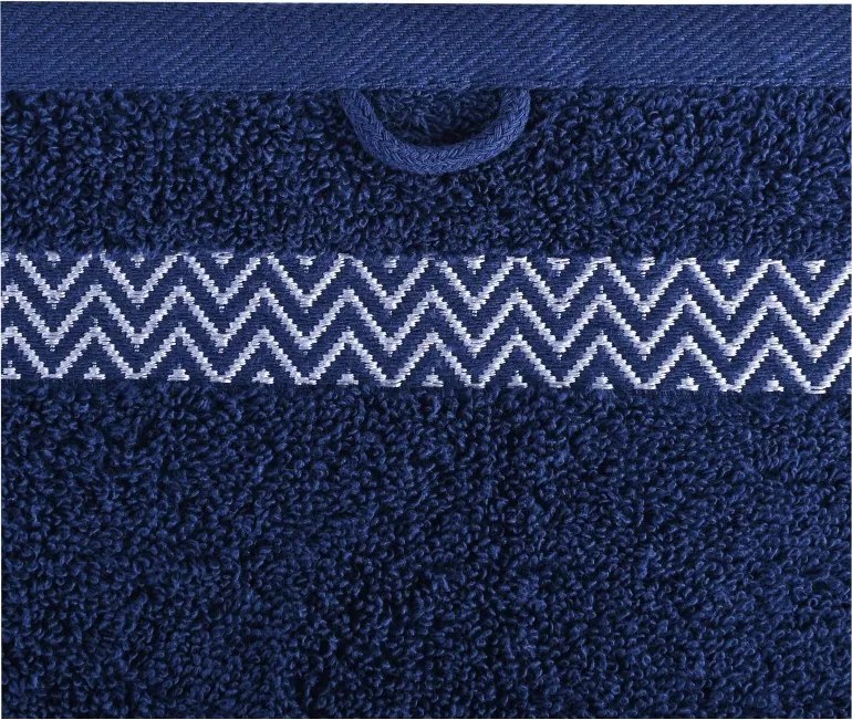 EMI Ates sötétkék pamut fürdőlepedő 70x140 cm