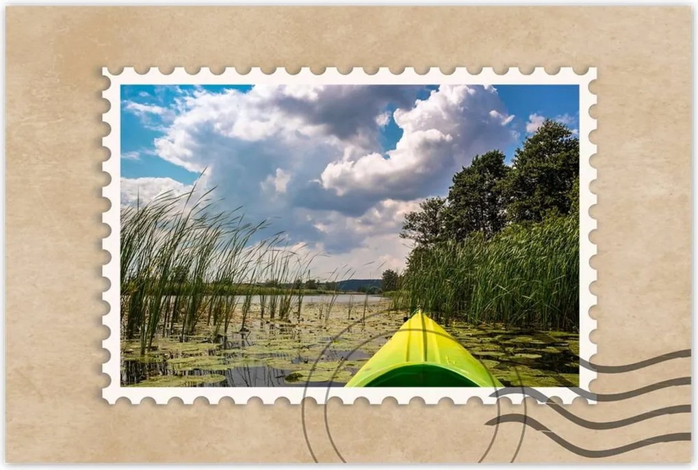 Poszterek 60x40 Kajakkal a tavon