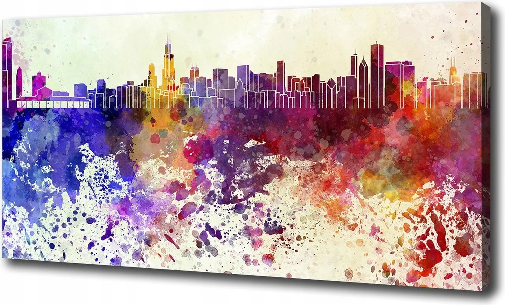 Vászonkép Színes Chicago 100x70 cm