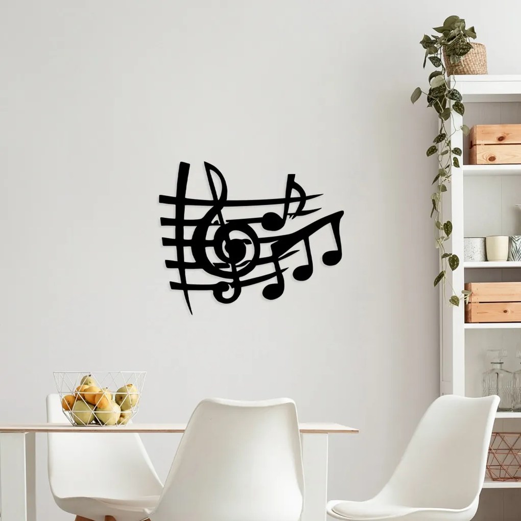 Musical fém fali dekoráció, 58×70 cm