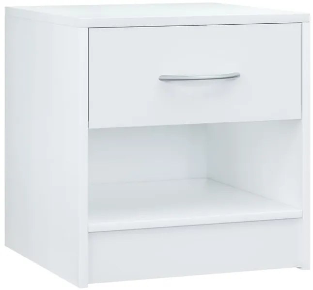 Casaria® Kiel éjjeliszekrény 41x39x28 cm - fehér
