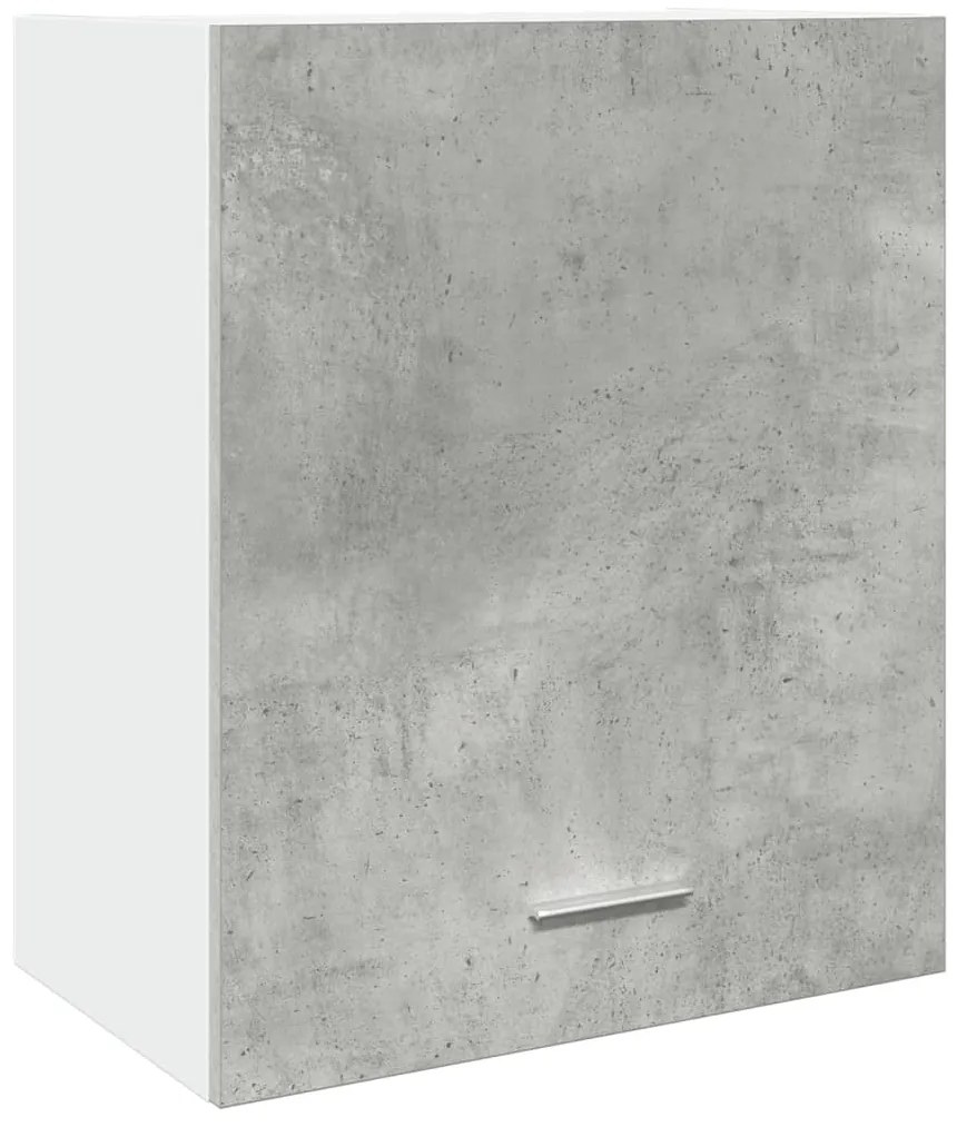 betonszürke szerelt fa függő szekrény 50 x 31 x 60 cm