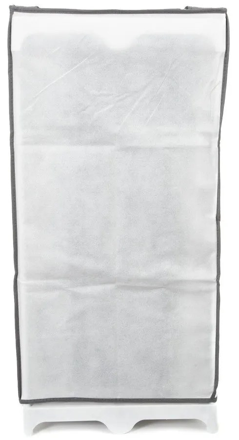 Shoes fekete-fehér textil cipőtartó állvány, 25 rekesz - Compactor