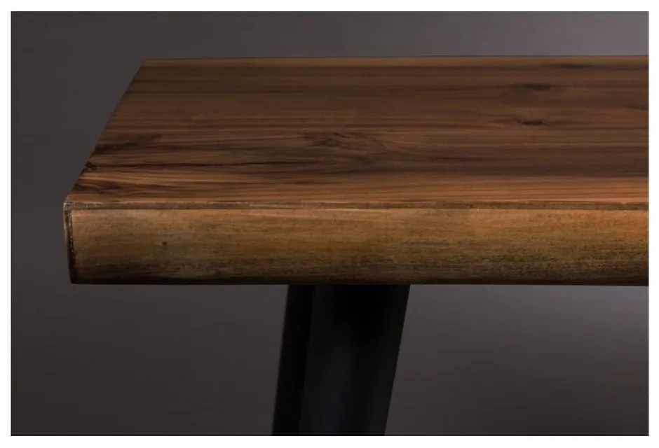 Alagon pad fekete acél lábakkal, hosszúság 180 cm - Dutchbone