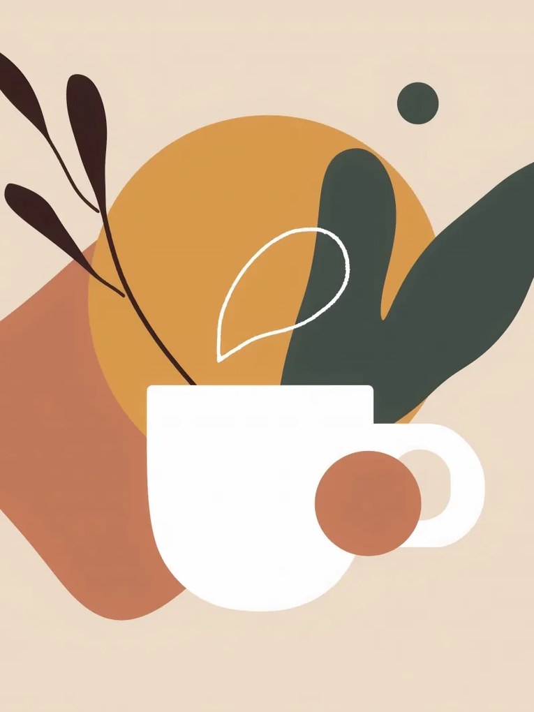 Poszter 75x100cm Reggeli kávé