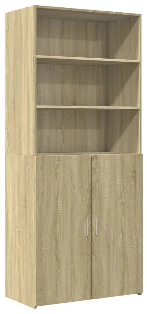 sonoma tölgy szerelt fa magasszekrény 80 x 42,5 x 185 cm